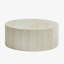 Table basse en faux travertin avec motif en relief accrocheur, travertin