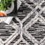 Tapis treillis Rachelle pour le salon, la chambre et la cuisine, gris / blanc cassé-968405258