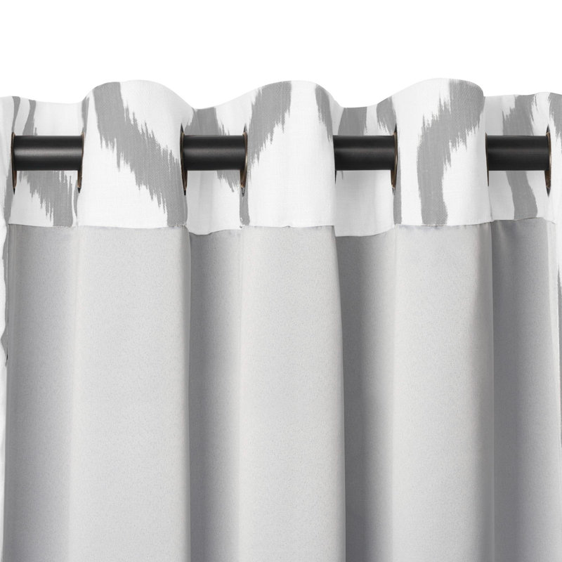 Threadmade Renzo Rod Pocket Back Tab Window Curtain, Light Grey - 52"W x 84"L, 52"W x 84"L, Light Grey