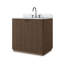 Malden Single Vanity-Satin Espresso Oak