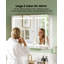 1270 mm W 1397 mm H Mirrored Bathroom Cabinets with Mirror and 4 Adjustable Shelves-218682876