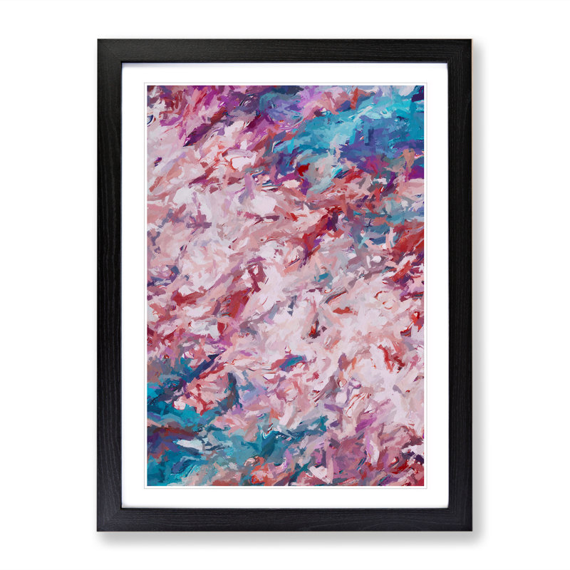 Sacrificing It All Abstract - Framed Print, Black Framed, 64cm H x 46cm W x 2cm D