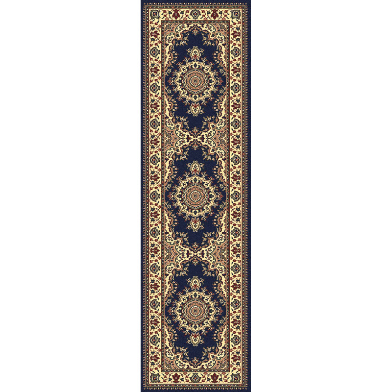 Northington Navy Traditional Oriental Medallion Area Rug, Runner 2'2" x 7'7"