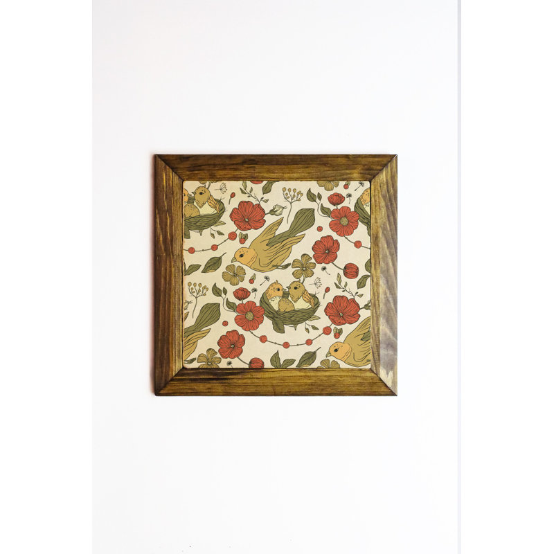 Élégante peinture encadrée décorative, art 100% pierre, 6,1 x 6,1 pouces | Cadre en bois de qualité supérieure, épaisseur: 0,8 po | Imprimé UV pour des couleurs éclatantes | Parfait pour la décoration intérieure, le salon et le bureau