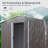 8Ft X 4Ft Outdoor Metal Storage Shed With Window And Metal Foundation,Gray-123951084-123951088
