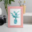 Watercolor House Plant VI - Impression encadrée avec verre-1000176201-1000176240