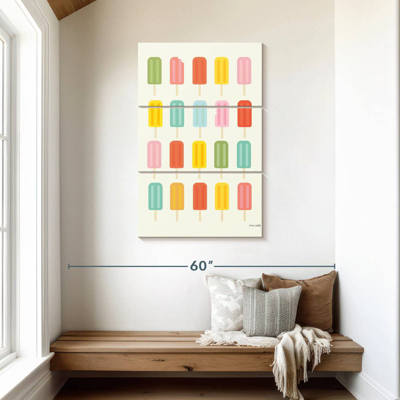 Yarlin Colorful Popsicles, 45" H x 28" W