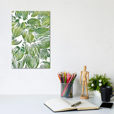 Wild Leaves III - Wrapped Canvas Painting