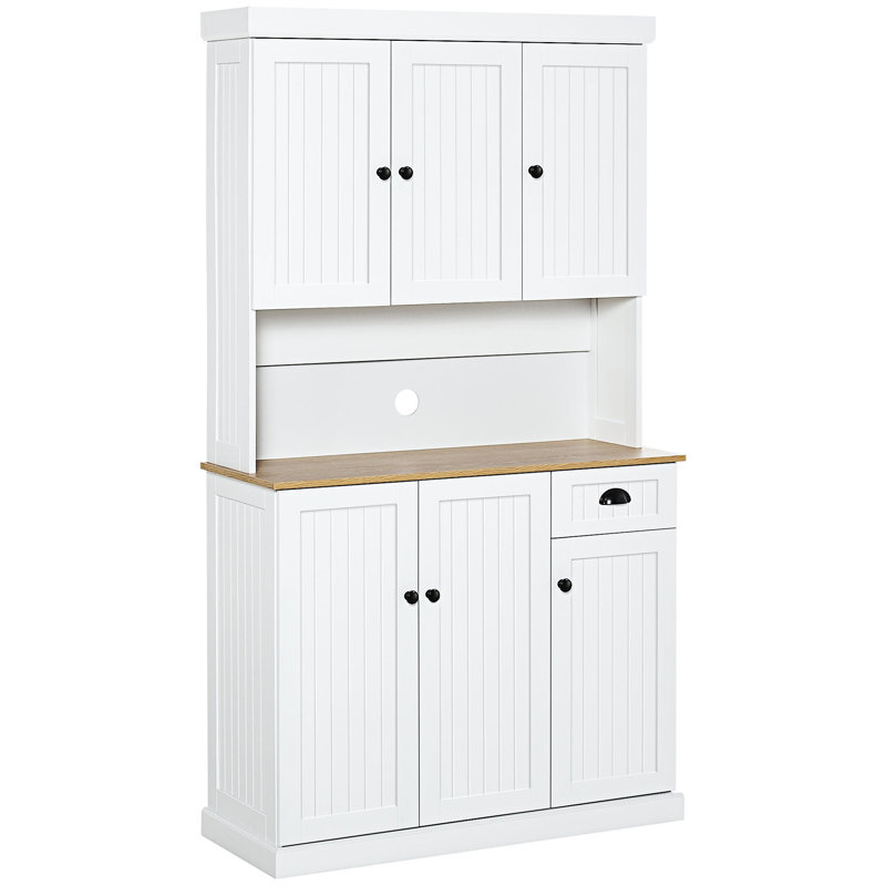 Armoire de rangement de cuisine avec comptoir pour four à micro-ondes