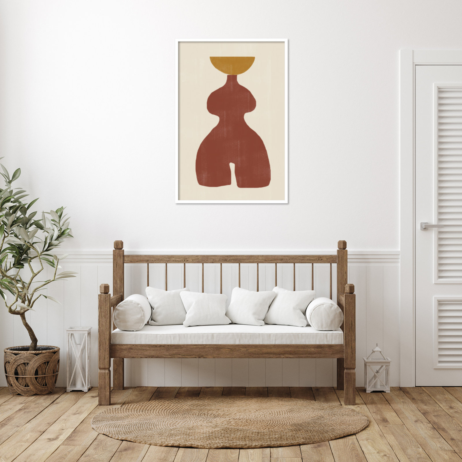 Rockingham "Vase No. 11" Print, White, 41" H x 28" W