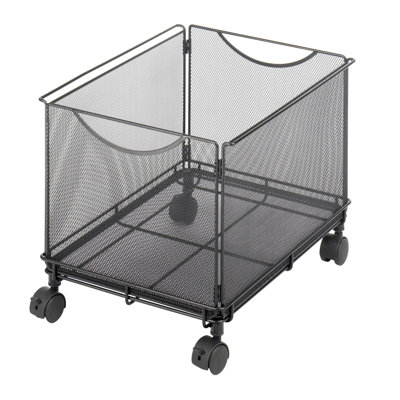 Onyx Mesh Mobile File Cart Cube