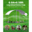 Poulailler en métal 9,8 x 6,5 x 6,5 pi avec couvercle Doom-1178448491