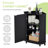 Ulani Contemporary Bathroom Cabinet With Adjustable Shelves And Moisture-Resistant MDF-126187016