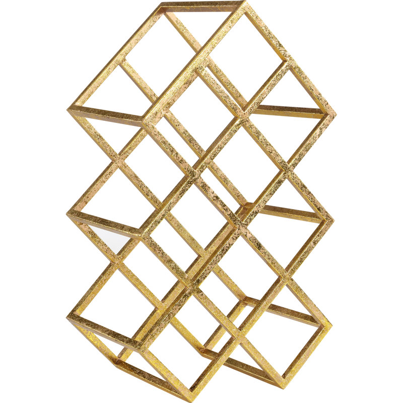 Lisianne Tabletop Wine Bottle Rack in Gold