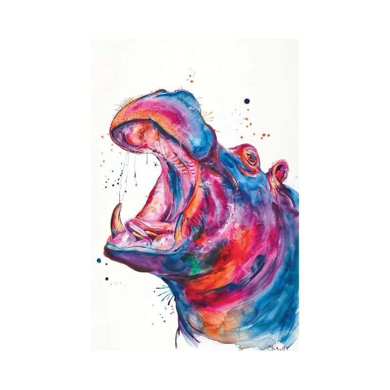 Hip Hip Hooray by Weekday Best - Painting on Canvas, Wrapped Canvas, 30.48 cm H x 45.72 cm W