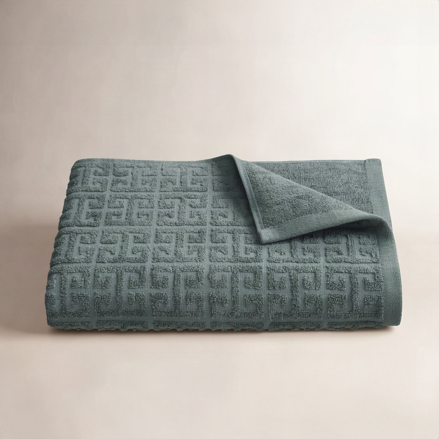 Martex Arcadia Geometric Cotton Bath Towel, Slate