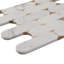 Norway Thassos 2X6 Polished Marble And Pearl Mosaic Tile-1458114089