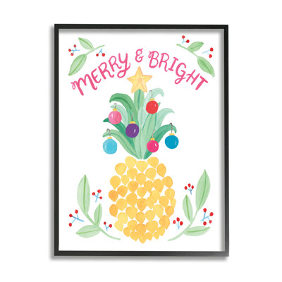 " Merry And Bright Ornamental Pineapple Detail " by Heather Strianese
