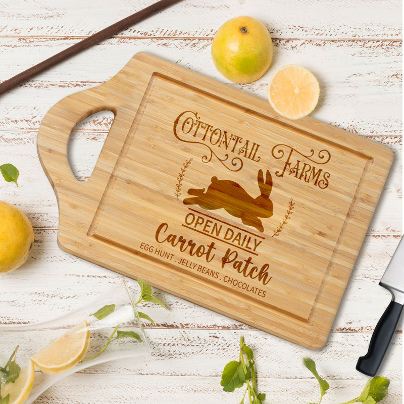 Chasing Sunsets - 1 Piece Bamboo Cutting Board, 11" x 7.25"