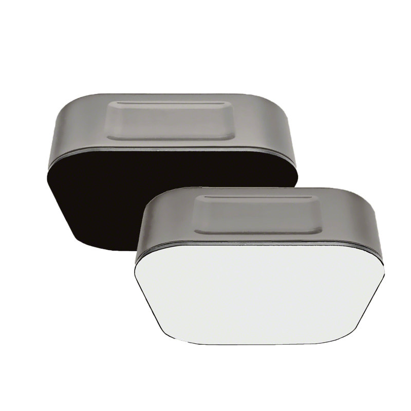 Pièce de générateur de vapeur en verre, Nickel brossé / noir