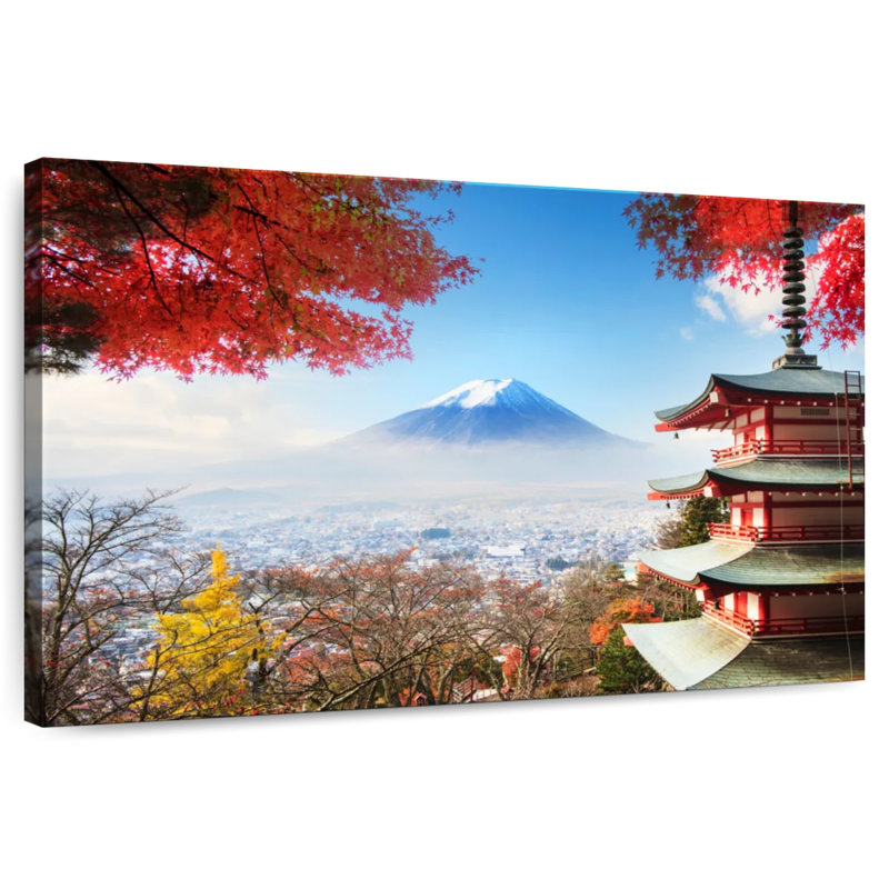 Alvord Autumn Mount Fuji, 8" H x 12" W