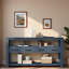 Console moderne 61,52 "avec 4 tiroirs et tablettes ouvertes-1122127461