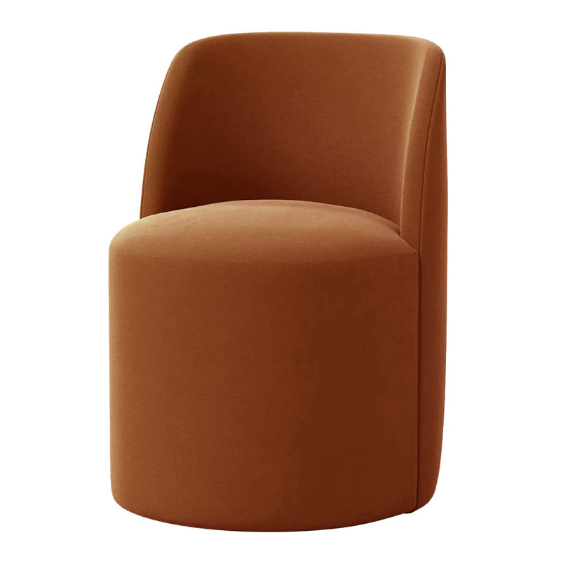 Barrel Upholstery Dining Chair, Orange