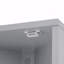 Armoire de rangement multi-fonctionnelle grise