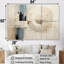 «Blue and White Timeless Minimalisme», ensemble d'art mural abstrait-107742396-107742398