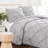 Pinch Pleated, Pintuck Duvet Cover Set with matching shams-227736030-227736016