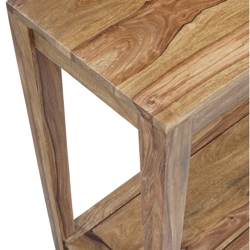 Console en bois massif Jacie, Naturel