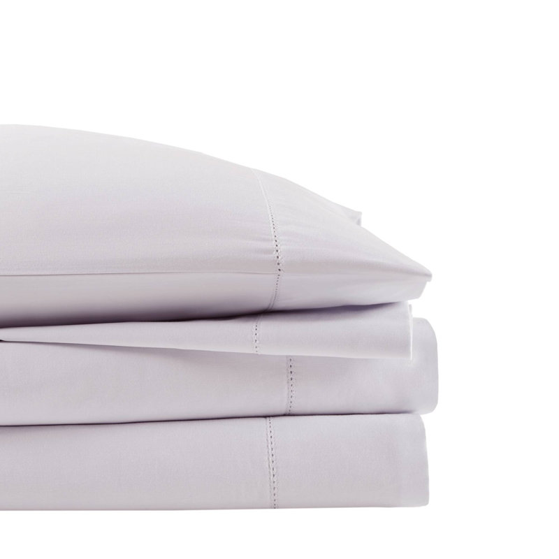 Ensemble de draps en coton de qualité égyptienne 500 fils, Très grand, Lilas