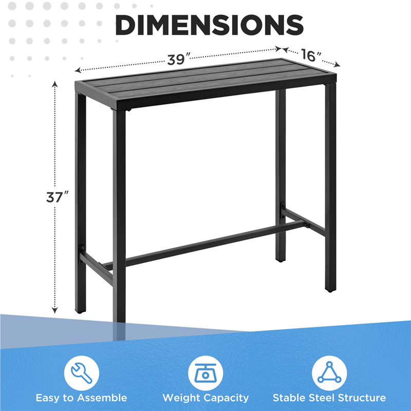 Patio Counter Height Table Bar Table For Garden