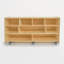 9 Compartment Manufactured Wood Shelving Unit
