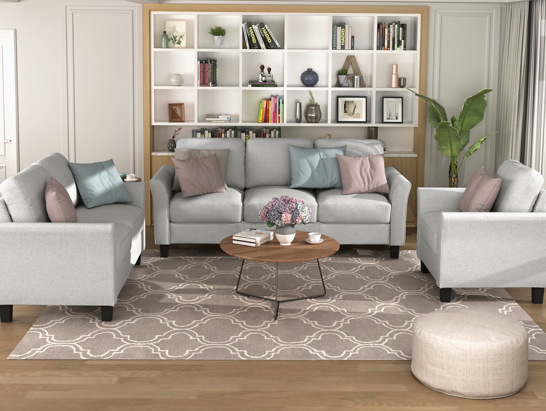 Red Barrel Studio Living Room Sets Furniture Armrest Sofa Single Chair ...