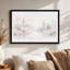 Tableau sur toile aquarelle pastel représentant un cactus et des plantes succulentes.-948133161