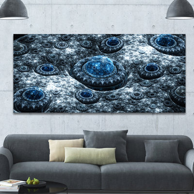 " Blue Fractal Exotic Planet "