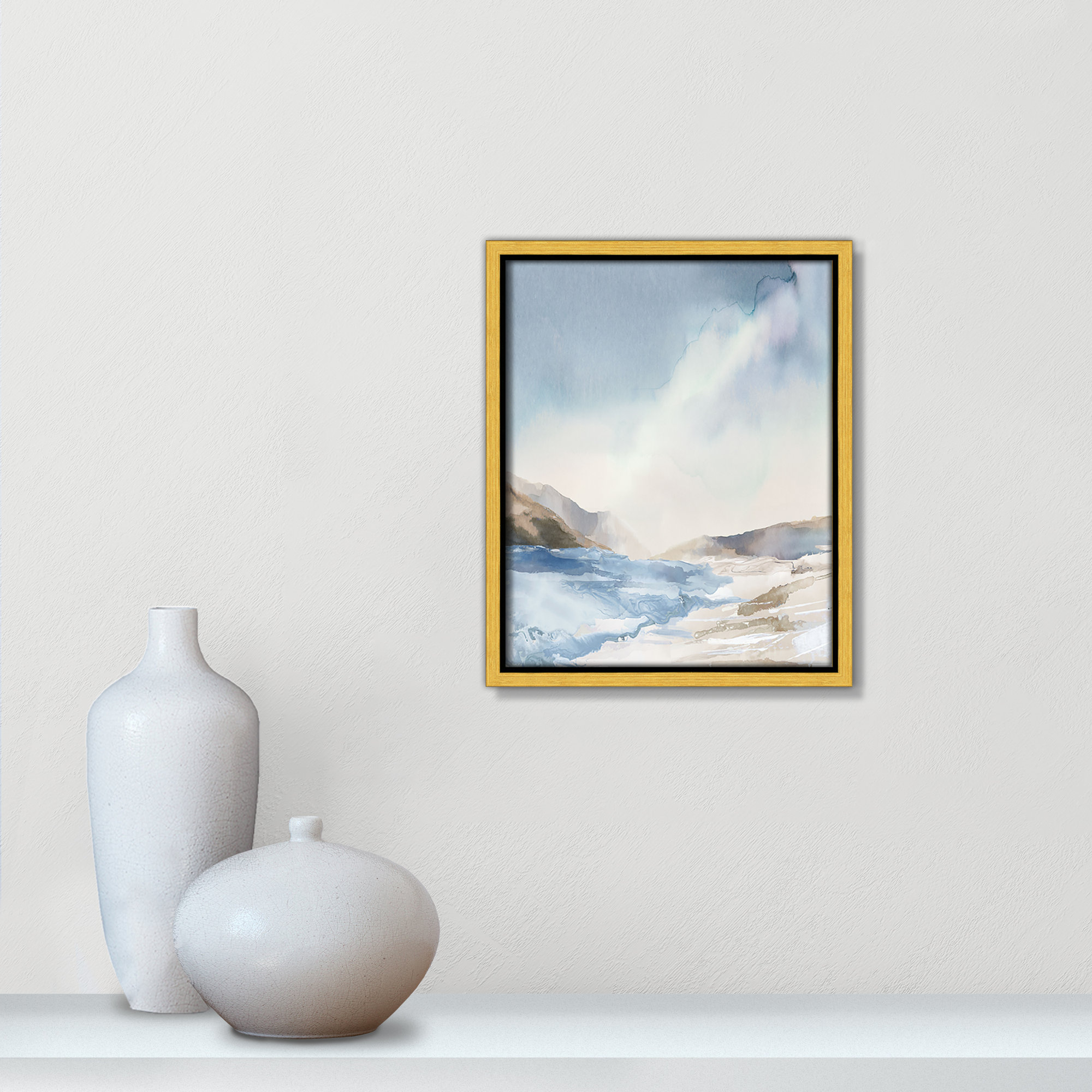 Mystic Shores Print by Mystic Shores, 11.5" H x 9.5" W, Gold