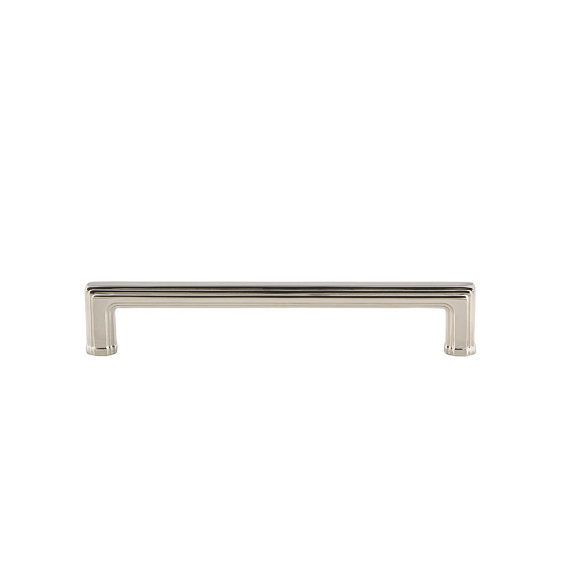Poignée en laiton 8 po Grandeur Carré, Nickel poli, 6"