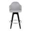 Tabouret de comptoir pivotant de 26 po