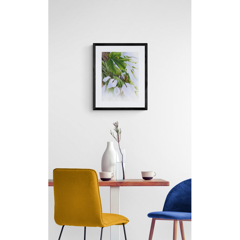 Hoh Oxbow Panel 1 by John Smither, Black Framed Paper, 21.2" H x 17.2" W