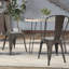 Chaise Hironari gris acier