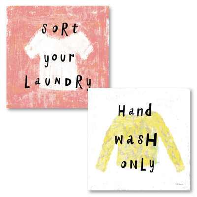 " Laundry Rules III & IV " by Sue Schlabach 2 - Pieces