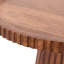  Table d'appoint en bois sculpté - Bois massif, finition naturelle et noire-919161034