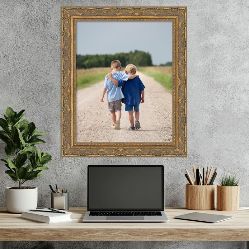 Cadre photo filigrane, Filigrane doré, 16 x 20