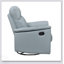 Fauteuil inclinable et pivotant rembourré en cuir bleu pour le luxe et le confort dans les salons modernes-1703005188