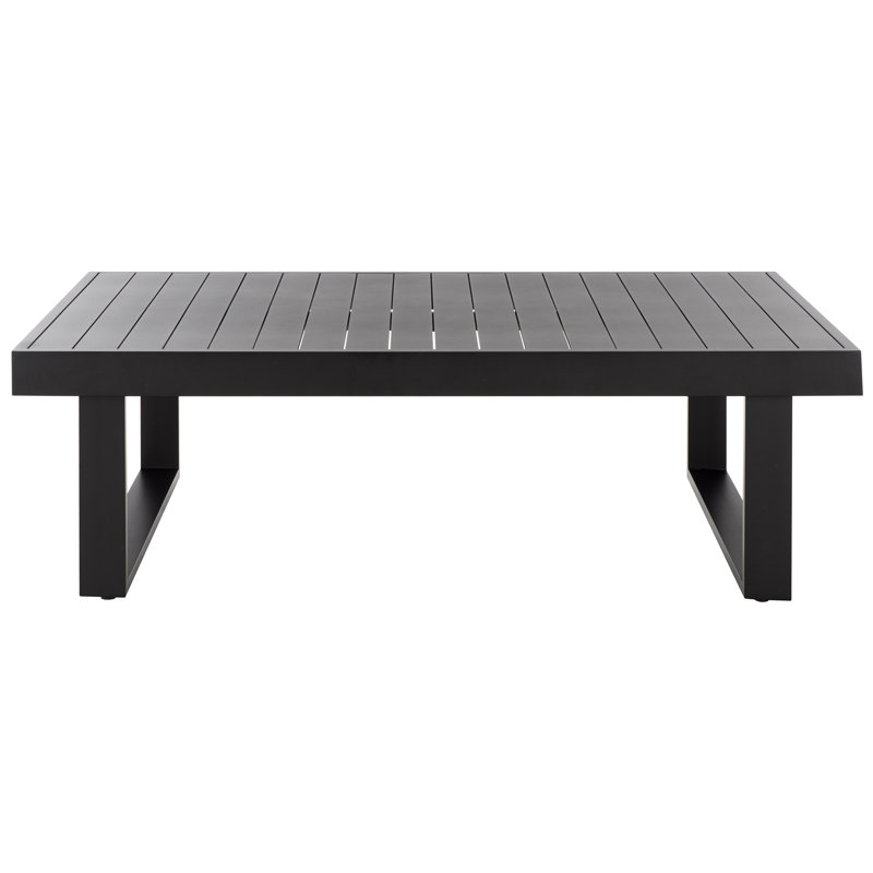Fash Rectangular Outdoor Coffee Table, Black