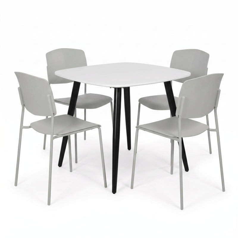 Surgoinsville Dining Set, Grey, White