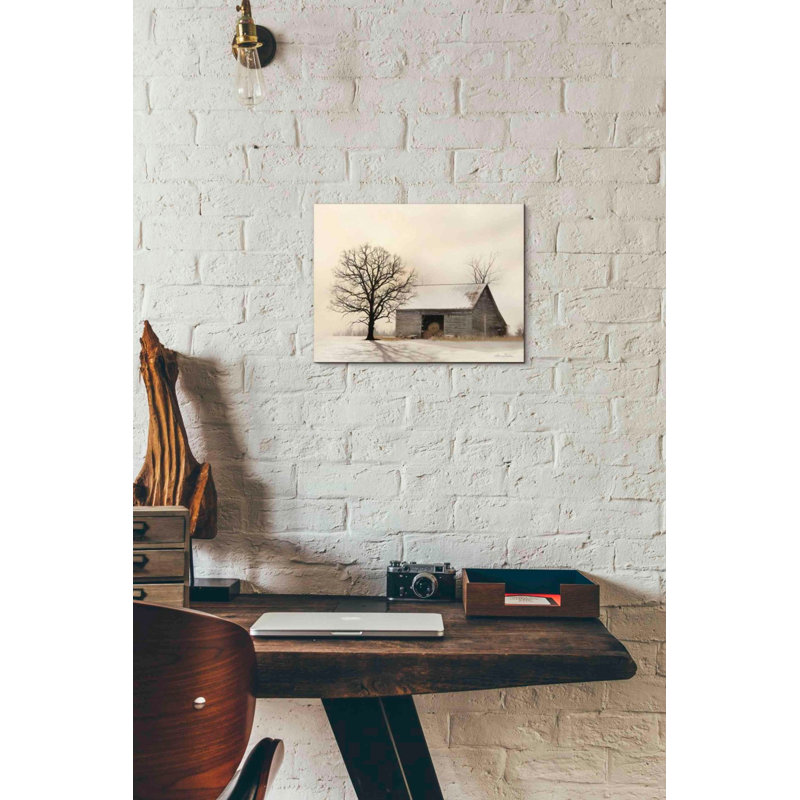 «Winter Shadows» par Lori Deiter, art mural sur toile, H 12 po x l 16 po x P 0,75 po