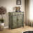 American Vintage Shoe Cabinet Side Cabinet 9 Pair Shoe Storage Cabinet